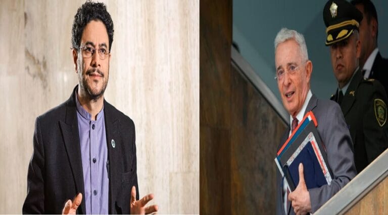 Álvaro Uribe con Iván Cepeda