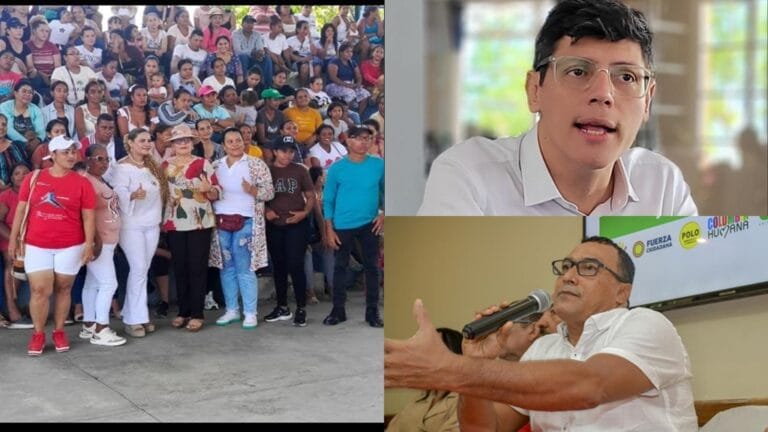 Cindy Vides Polo con Jaime Santamaría y Antonio Bohórquez