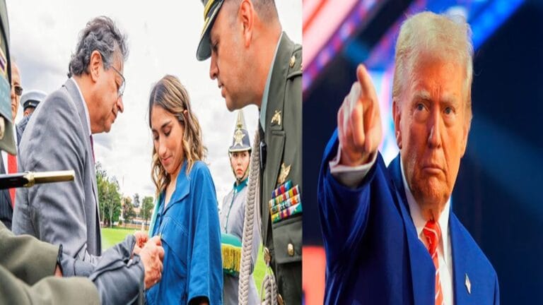 Donald Trump con Gustavo Petro