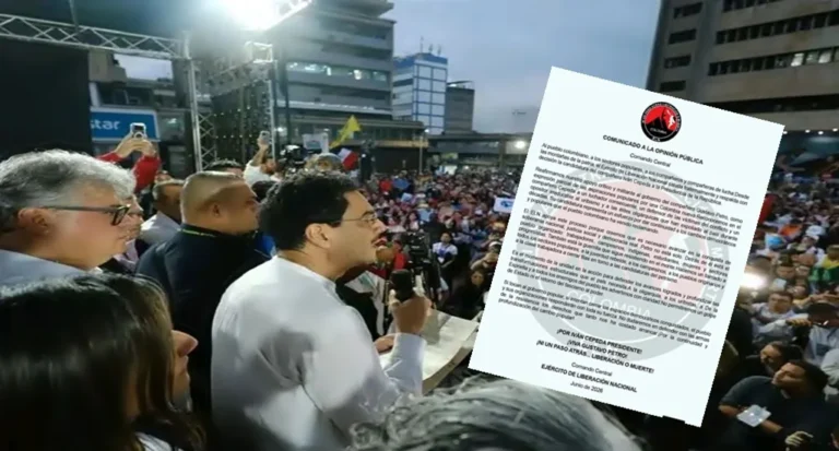 EJercito de Liberación Nacional respalda a Cepeda