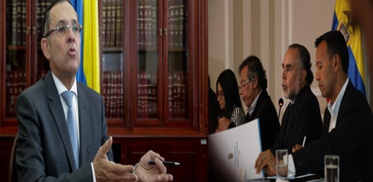 Efrain Cepeda con la cupula de Petro