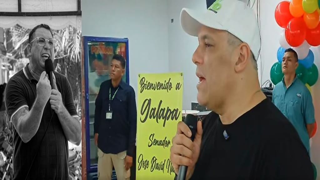 Laureano Acuña con José David Name Cardozo