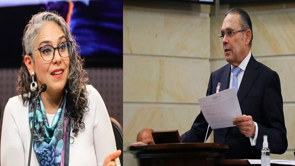 Senador María José Pizarro con Efraín Cepeda