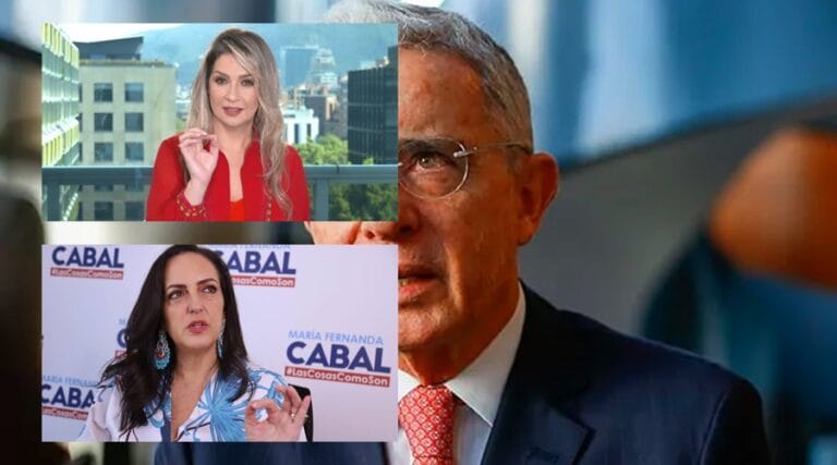 Vicky Dávila con Cabal y Uribe